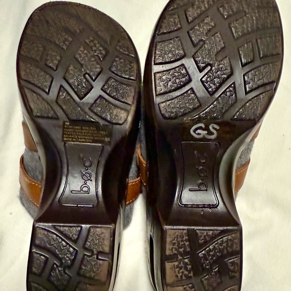 BOC Mae Clogs Womens Size 7M Gray Wedge Mule Slip On Faux Fur Lined Shoes - Picture 7 of 9